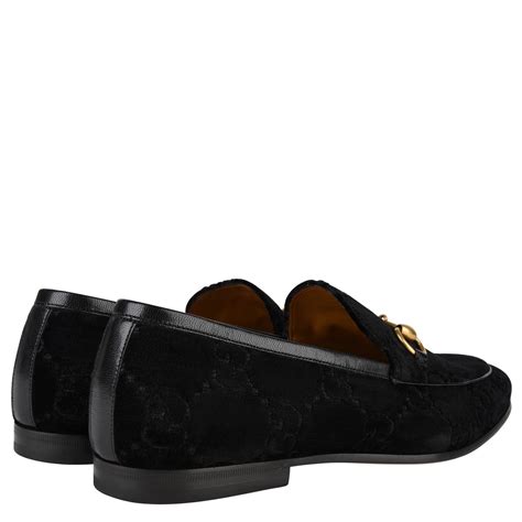 black velvet gucci loafers